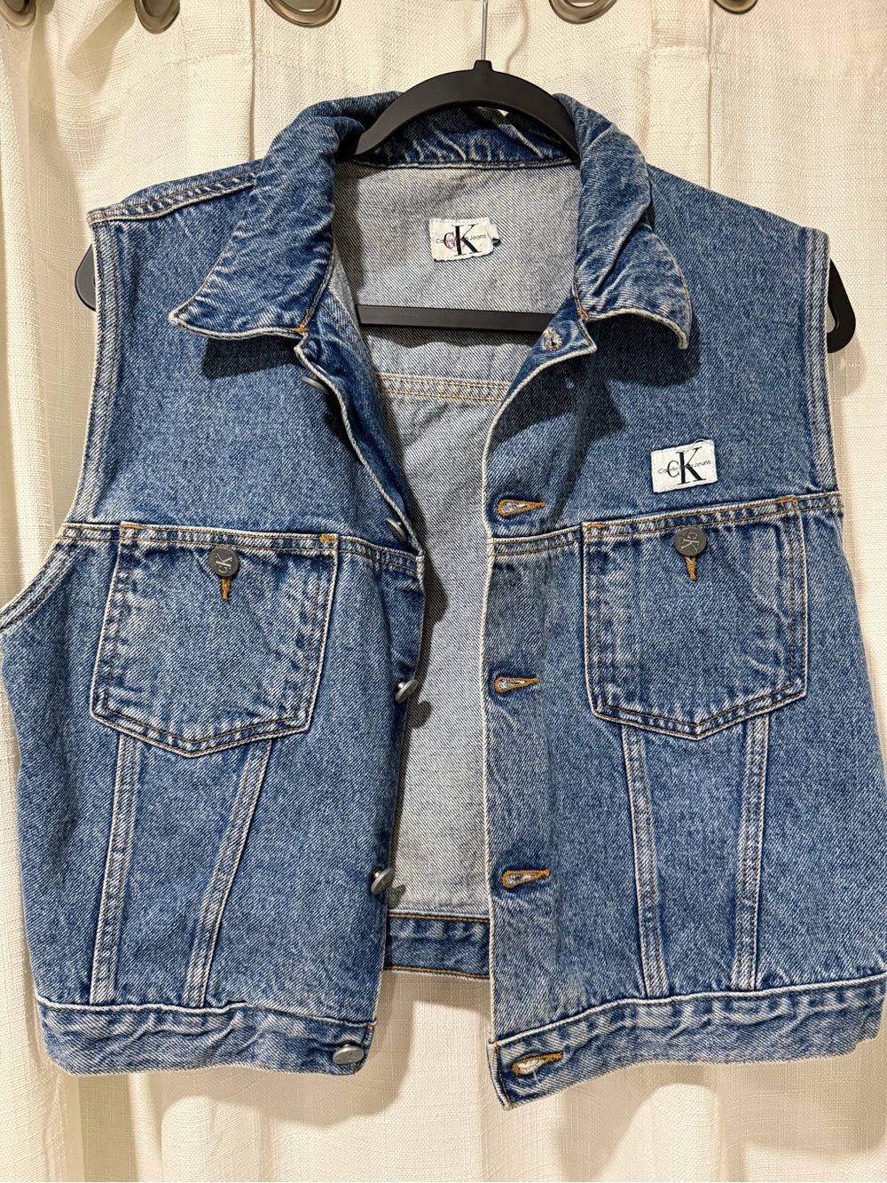 Vintage Calvin Klein Blue Denim Vest